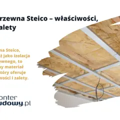 Wełna drzewna Steico, ekologiczna izolacja z włókien drzewnych, montowana w suficie podwieszanym.