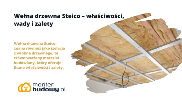 Wełna drzewna Steico, ekologiczna izolacja z włókien drzewnych, montowana w suficie podwieszanym.